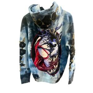 SM M - NWT Blk/Blue Spider-Man Hoodie Civil Regime